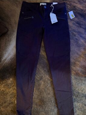Jolt Women's Deep Purple Skinny Cargo Jeans